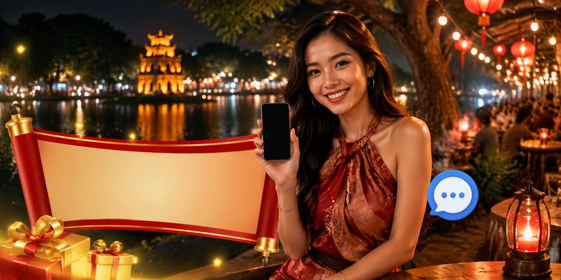 Người dùng chơi casino trên điện thoại di động tại chợ đêm Hà Nội