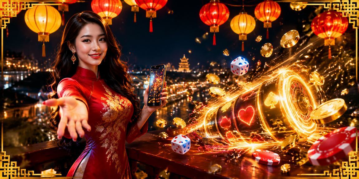 Người chơi cá cược trực tuyến bên chợ đêm Huế về đêm