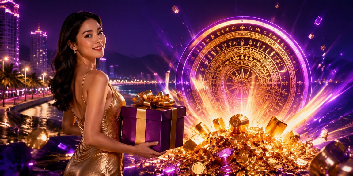 Không khí giải trí cá cược về đêm tại Nha Trang với ánh đèn neon